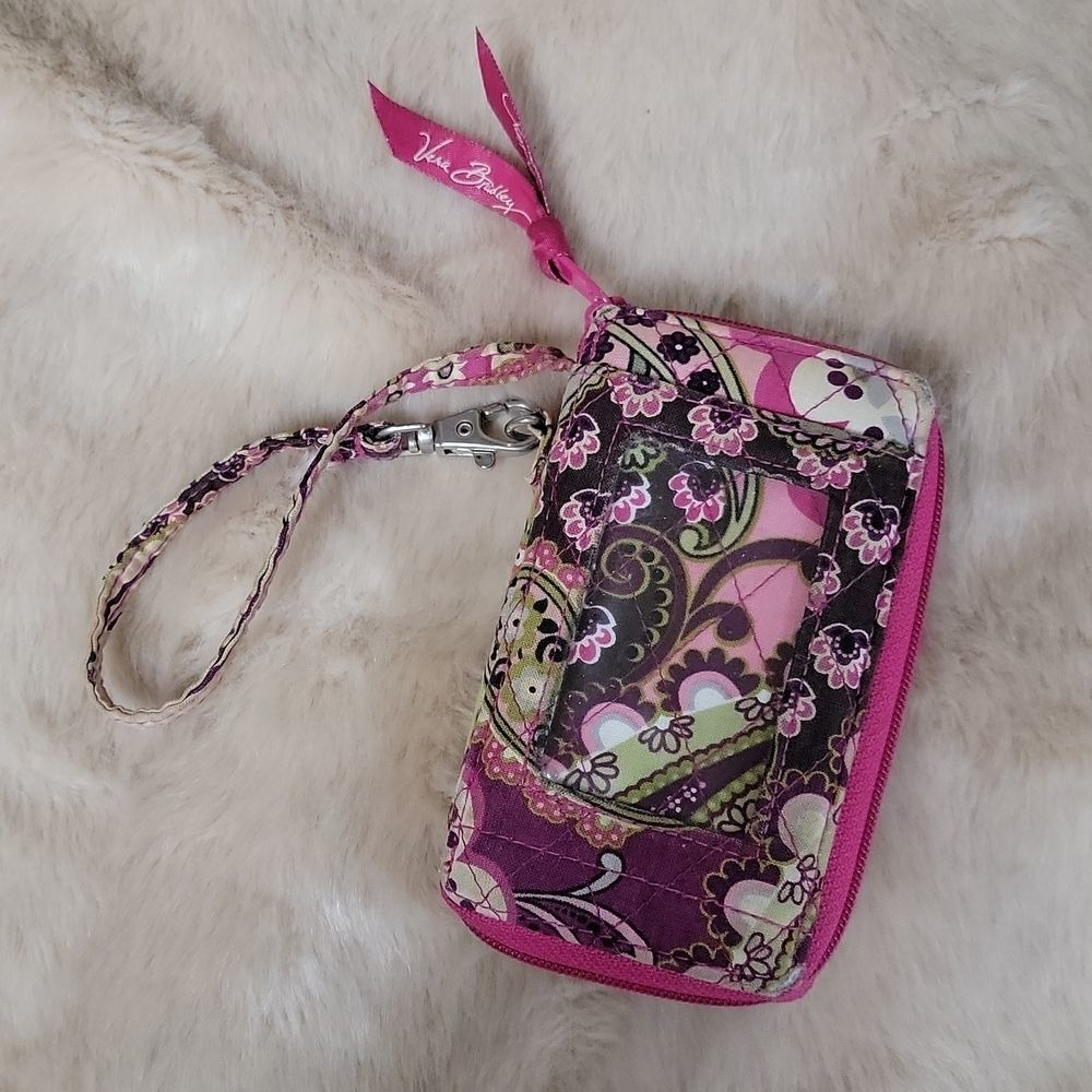 Vera Bradley Pink and Purple Wristlet